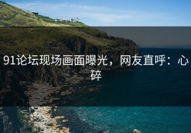 91论坛现场画面曝光，网友直呼：心碎