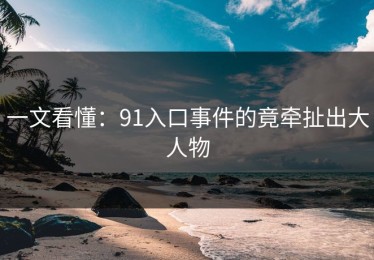一文看懂：91入口事件的竟牵扯出大人物