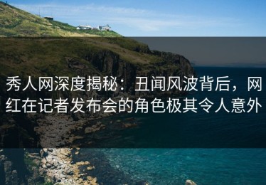 秀人网深度揭秘：丑闻风波背后，网红在记者发布会的角色极其令人意外