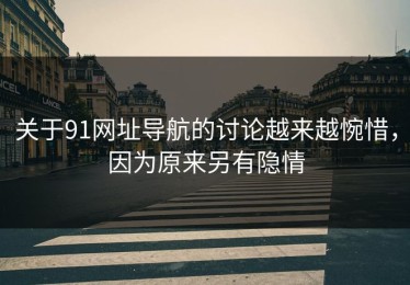 关于91网址导航的讨论越来越惋惜，因为原来另有隐情