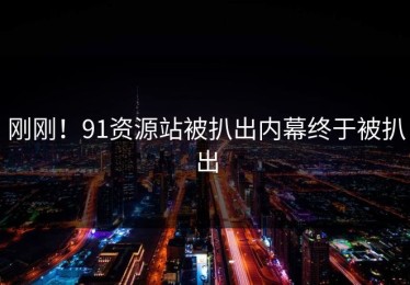 刚刚！91资源站被扒出内幕终于被扒出