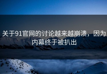 关于91官网的讨论越来越崩溃，因为内幕终于被扒出