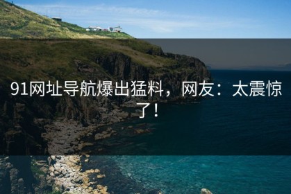91网址导航爆出猛料，网友：太震惊了！