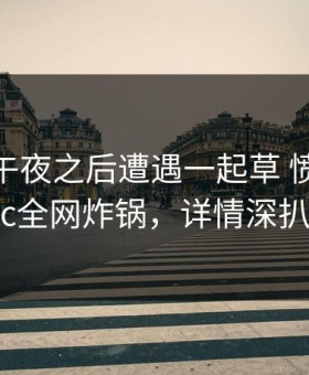 明星在午夜之后遭遇一起草 愤怒，17c全网炸锅，详情深扒