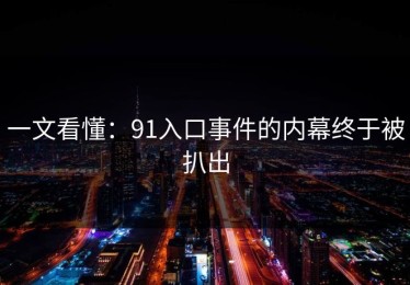 一文看懂：91入口事件的内幕终于被扒出