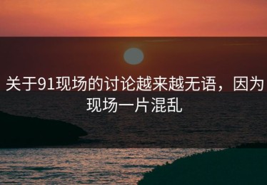 关于91现场的讨论越来越无语，因为现场一片混乱