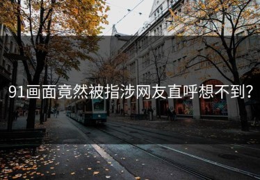 91画面竟然被指涉网友直呼想不到？