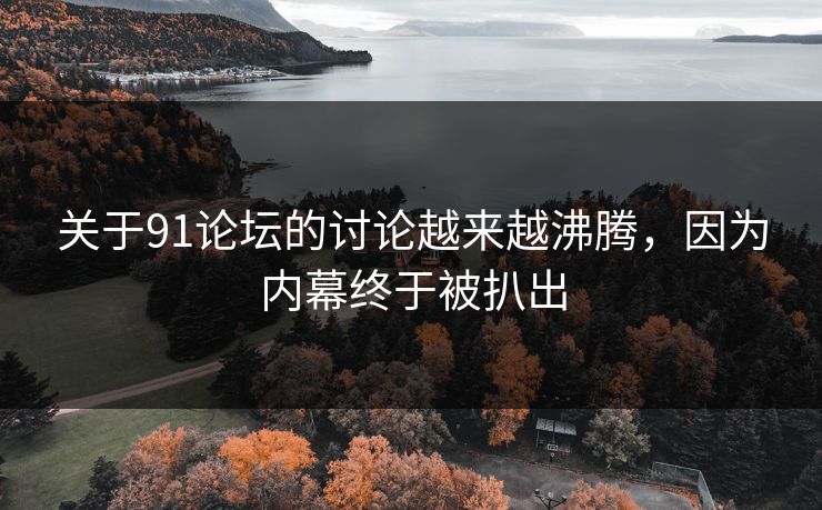 关于91论坛的讨论越来越沸腾，因为内幕终于被扒出