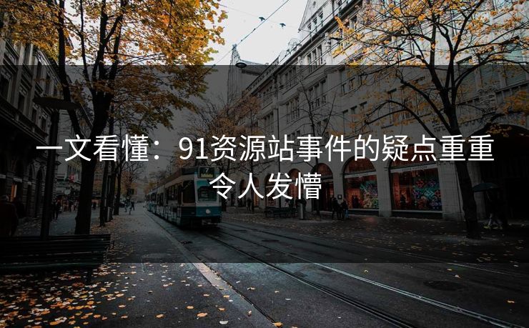 一文看懂：91资源站事件的疑点重重令人发懵